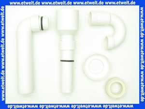 114640 Viega Röhrengeruchverschluss für Urinal-oder Ausgussbecken ohne angeformten Geruchverschluss, Kunststoff, Rosette, Lippendichtung, Ablauf waagerecht, Durchmesser1 50, Durchmesser2 50, Modell 5785.94