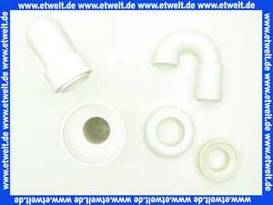 114640 Viega Röhrengeruchverschluss für Urinal-oder Ausgussbecken ohne angeformten Geruchverschluss, Kunststoff, Rosette, Lippendichtung, Ablauf waagerecht, Durchmesser1 50, Durchmesser2 50, Modell 5785.94