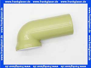 123758 Viega Anschlussbogen 90° für WC, Kunststoff, Lippendichtung, Durchmesser 100, Modell 3811, moosgrün
