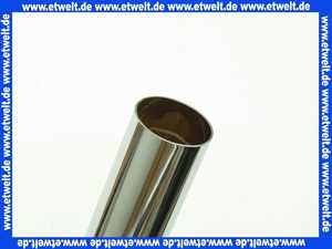 130978 Viega Ablaufrohr 180° Bodenrohr für Röhrengeruchverschluss, Messing verchromt, Durchmesser 38, L 680, mit Bördelrand, Modell 5611.1-147