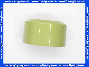 131609 Viega Rosette für WC-Anschlussbogen, WC-Anschlussrohr, Kunststoff, 2-teilig, Kennzeichnung für Schrägschnitt 22,5°, Durchmesser 100, Höhe 90, Modell 3821, moosgrün