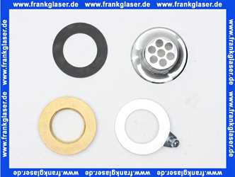 132095 Viega Ventilunterteil, Messing verchromt, für Gummikonus & Kunststoffkonus, Modell 45-667, 1 1/4 Zoll, LS 40, Durchmesser 70