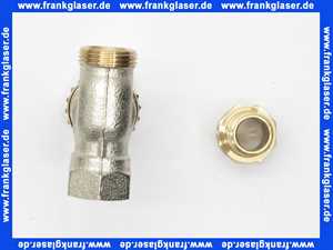 193379 Viega Vorlaufregulierventil 1010.1 1/2 x 3/4 Zoll Messing zu Heizkreisverteiler 1001 bis Baujahr 1987