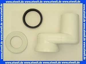 340780 Viega Versprungbogen 90° für Rohrversprung innerhalb des Bodenaufbaus, alle Abwasserrohrwerkstoffe, nicht geeignet für WC-Keramik, 4,5 l, Ausstattung: Lippendichtung, Profildichtung DN 100 120 mm