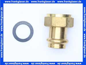 431884 Viega Verschraubung mit SC 2263LF in LABS-frei in 22mm x G1 Rotguss