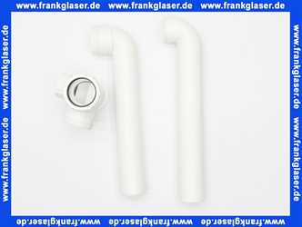 444853 Viega Ablaufverbindung für Doppelspüle, Kunststoff, Ablauf zentrisch, Abwasserschlauchanschluss, Höhenausgleichstück, Höhenverstellung, 1 1/2 Zoll, Maß 180-600, Modell 792.3
