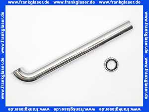 575588 Viega Ablaufbogen 90°, Messing verchromt, Modell 5621.24, 1 1/4 Zoll, Durchmesser 32, L 350