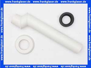 579531 Viega Spülrohr für Stand-WC, Höhenausgleich bis zu 25mm, Kunststoff, Lippendichtung, Rosette, Durchmesser 45, L 300, Modell 8310.80