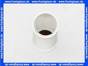 579531 Viega Spülrohr für Stand-WC, Höhenausgleich bis zu 25mm, Kunststoff, Lippendichtung, Rosette, Durchmesser 45, L 300, Modell 8310.80