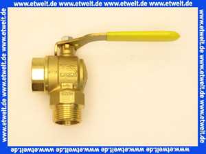 618780  Viega Gaszähler-Kugeleckhahn G2110S in R1 x Rp1 x (4,0 m3) Messing