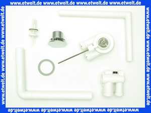 671471 Viega Ab-/Überlauf integrierte Überlauffunktion für WT ohne Überlauf, Kunststoff, Abdeckhaube verchromt herausziehbar, Ventilkegelbetätigung mit Hebelmechanik, 1 1/4 Zoll, Durchmesser 60, Modell 5420.1