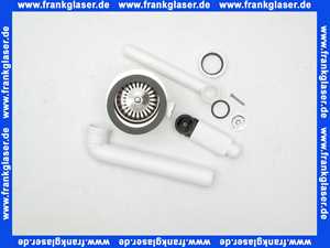 678555 Viega Ab-/Überlauf ohne Bowdenzugmechanik, Überlauf rund, Überlaufsieb, Ablaufbogen 90°, Körbchenventil Edelstahl herausnehmbar, 1 1/2 Zoll, Durchmesser, 114.5, S90, Modell 7139.152