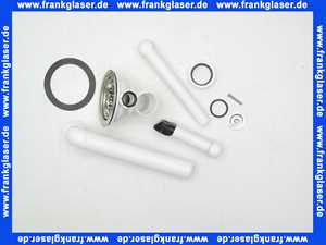 678555 Viega Ab-/Überlauf ohne Bowdenzugmechanik, Überlauf rund, Überlaufsieb, Ablaufbogen 90°, Körbchenventil Edelstahl herausnehmbar, 1 1/2 Zoll, Durchmesser, 114.5, S90, Modell 7139.152