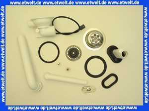 699871 Viega Ab-/Überlauf, Bowdenzugmechanik, Überlauf waagerecht, Überlaufsieb, Ablaufbogen 90°, Körbchenventil Edelstahl herausnehmbar, Ventiloberteil Edelstahl, 1 1/2 Zoll, Durchmesser, 114.5, S90, Modell 7139.163