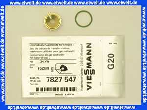 7827547 Viessmann Umstellsatz Gasblende 24kW auf EG-E