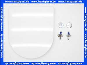 534351 Vigour WC-Sitz clivia für WC ohne Spülrand mit Deckel weiß mit softclose