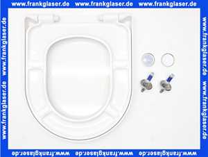 534351 Vigour WC-Sitz clivia für WC ohne Spülrand mit Deckel weiß mit softclose