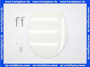 535977 Vigour WC-Sitz one mit Deckel, weiß mit Edelstahl-Scharnieren
