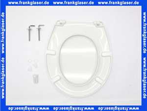 535977 Vigour WC-Sitz one mit Deckel, weiß mit Edelstahl-Scharnieren