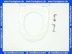 536433 Vigour WC-Sitz derby basic Edelstahlscharnier, weiss