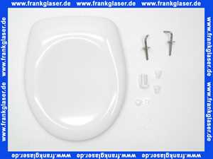 Vigour WC-Sitz Derby Basic für Stand-WC Edelstahlscharnier weiß Nachfolgermodell zu WC-Sitz Derby Lux