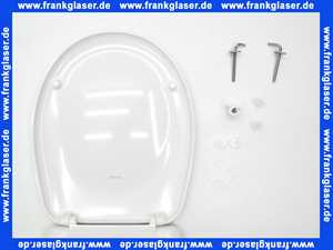 Vigour WC-Sitz Derby Basic für Stand-WC Edelstahlscharnier weiß Nachfolgermodell zu WC-Sitz Derby Lux