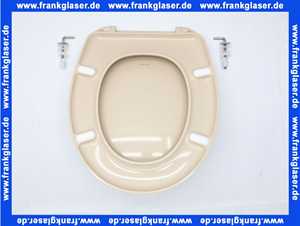 Vigour WC-Sitz Derby Basic für Stand-WC Edelstahlscharnier bahamabeige Nachfolgermodell zu WC-Sitz Derby Lux