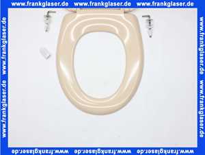 Vigour WC-Sitz Derby Basic für Stand-WC Edelstahlscharnier bahamabeige Nachfolgermodell zu WC-Sitz Derby Lux