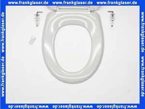 Vigour WC-Sitz Derby Basic für Stand-WC Edelstahlscharnier manhattan Nachfolgermodell zu WC-Sitz Derby Lux