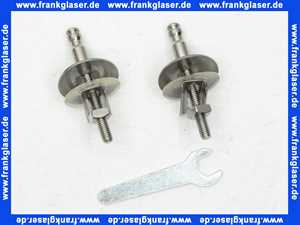 B9AB0199 Vigour Befestigungsscharnier Edelstahl für WC-Sitz white