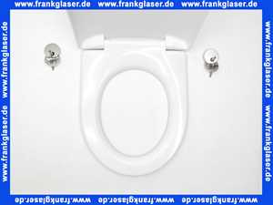 CLWC002 Vigour WC-Sitz clivia Edelstahl Scharnier abnehmbar m.Absenkautomatik weiss