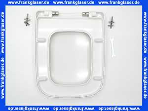 Vigour WC-Sitz white abnehmbare Scharniere Edelstahl mit Absenkautomatik weiss