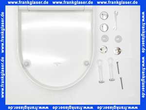 9M66S101 Villeroy & Boch WC-Sitz Subway mit Deckel weiß und Softclosescharnier Verchromt