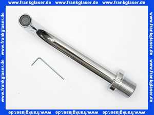 010P16 Vola Auslauf 160 mm Ausladung, chrom