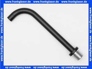 VR02027 Vola Auslauf gerade mit Ausladung 225 mm Anschlussmuffe VR19 Schwarz