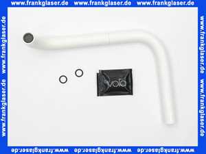 VR132-18 Vola komplett Auslauf zu KV1 weiss glänzend