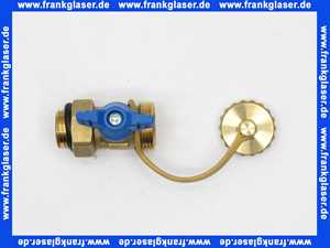 40900013117 Weishaupt Füll- und Entleerhahn G 1/2 mit Verschlusskappe 3/4 und O-Ring