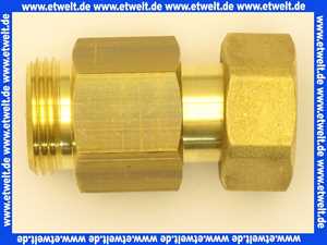 47110840017 Weishaupt Rückschlagklappe G3/4 x 3/4AG mit Schwerkraftbremse