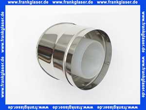 48000009472 Weishaupt Bogen INOX/PP DN 125/80 45 Grad für Außenwand-Montage oder im Gebäude