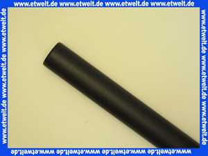 48000010987 Weishaupt Mündungsrohr DN 80, UV-beständig 1,7 m PP schwarz