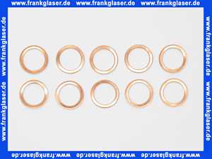 48003000012 Weishaupt Reparatur-Set für Dichtflächen WTS-F2 (10 Kupfer-Dichtringe A18 x 24 x 1,5 Cu)