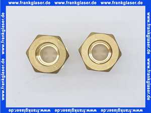 669238 Weishaupt Verschraubungs-Set: 2 St. Verschraubung INOX DN 16 auf 18 mm Ms-Stutzen