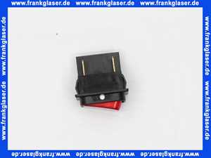 700303 Weishaupt Taster 1-polig 10A 250V Wippe rot mit Signallampe