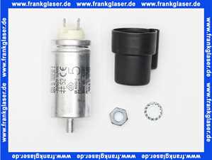 713474 Weishaupt Kondensator-Set 5,0 uF 420V Anschlussfahnen 2,8, mit Kappe