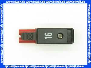 716153 Weishaupt Steckerteil ST17/2 rot Beschriftung 16