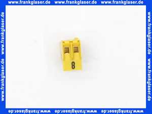 716201 Weishaupt Stecker Nr. 8 2-polig gelb Rast 5 Position laq, 2a Kodierung O1c