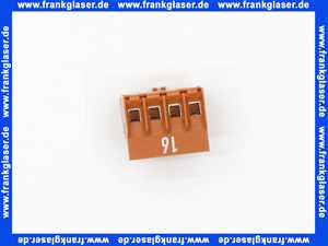 716209 Weishaupt Stecker Nr. 16 4-polig braun Rast 5 Position 2a, 4b Kodierung d20, 03c