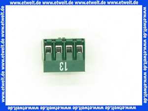 716210 Weishaupt Stecker Nr. 13 4-polig grün Rast 5 Position 1a, 3b Kodierung d20, 03c