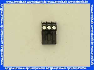 716220 Weishaupt Stecker Nr. 1 3-polig schwarz Rast 5