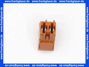 716225 Weishaupt Stecker Nr. 6 2-polig braun Rast 5